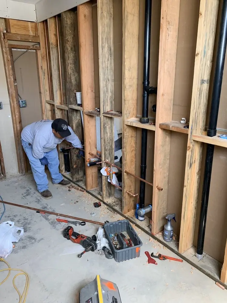 Commercial rough-in plumbing for Gas Line Repair in Cross Creek
